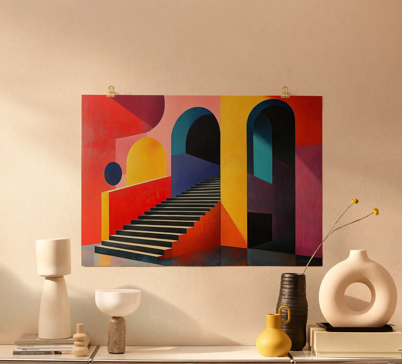 Surrealismo Architettura Design Geometria poster da Nikis Art Studio
