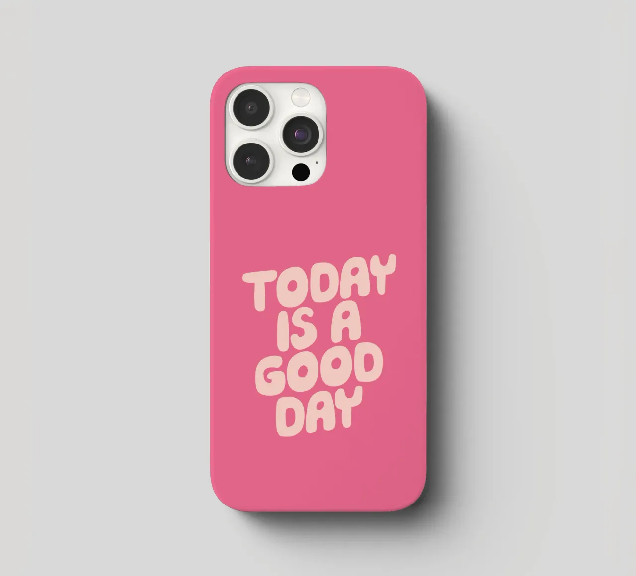 Today is a Good Day Optimistic Typography Design iphone case by THE MOTIVATED TYPE