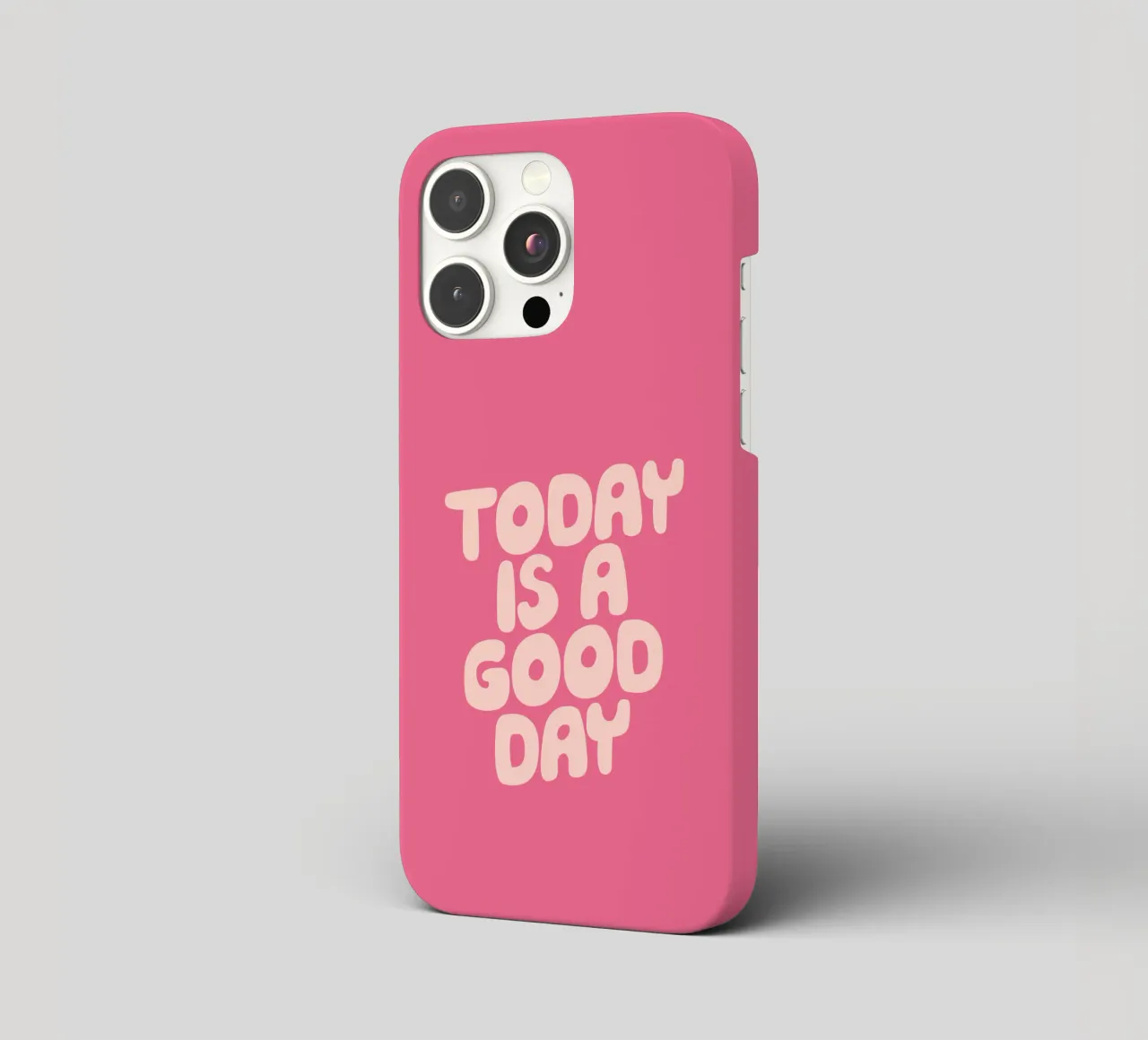 Today is a Good Day Optimistic Typography Design iphone case by THE MOTIVATED TYPE