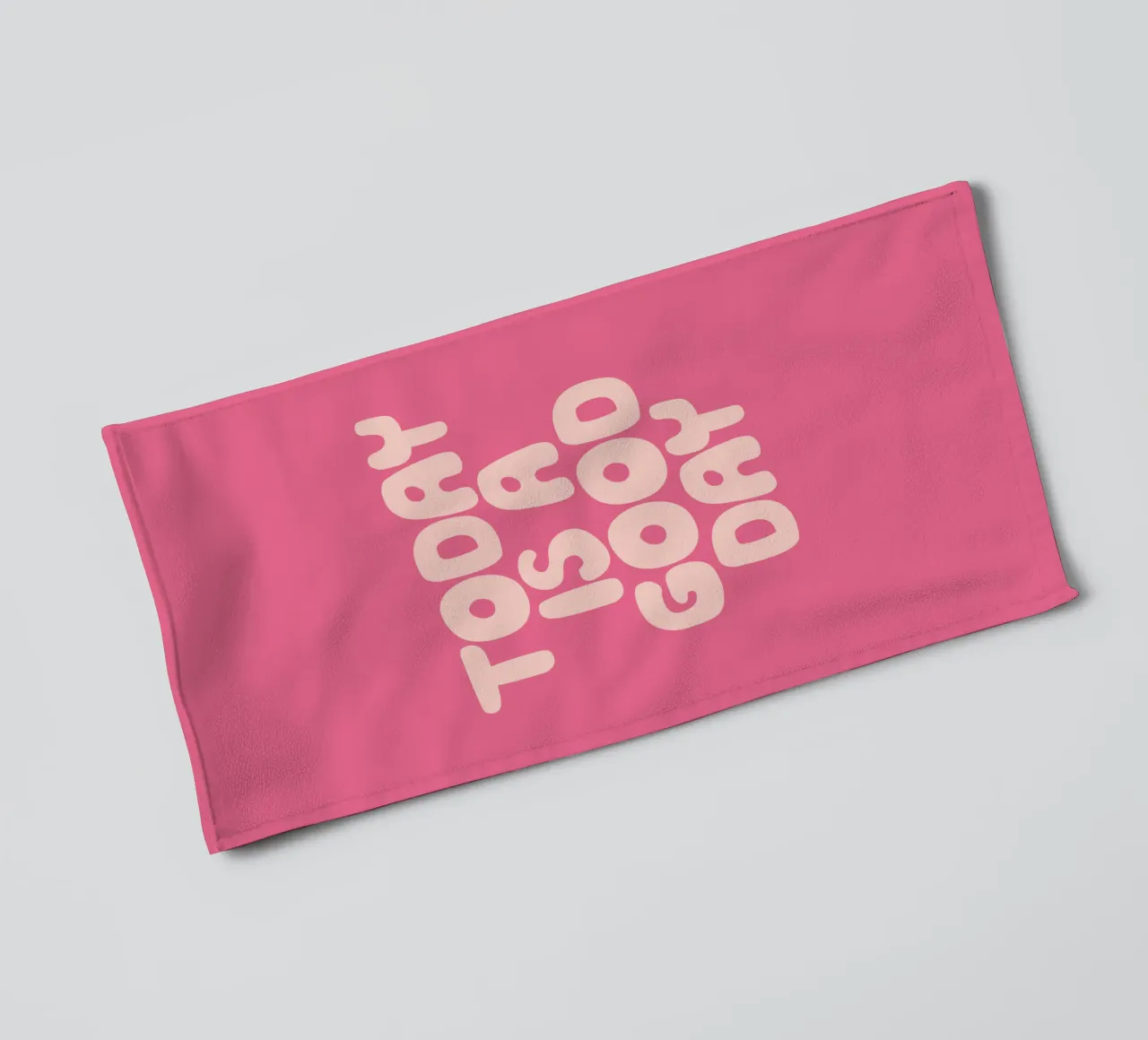 Today is a Good Day Optimistic Typography Design towel by THE MOTIVATED TYPE