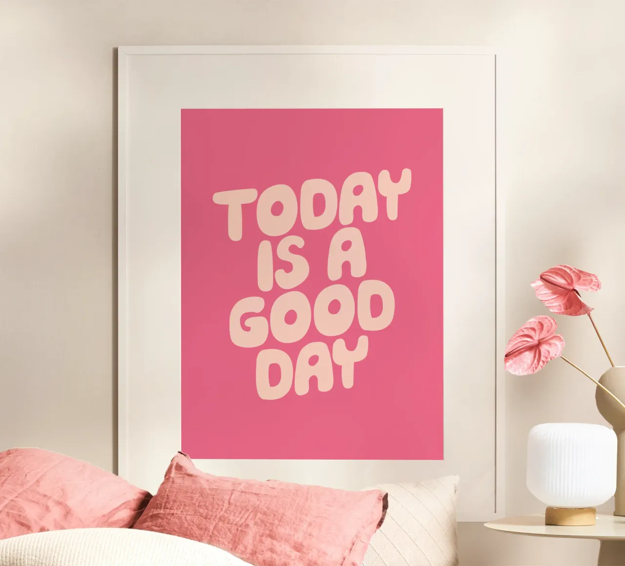 Today is a Good Day Optimistic Typography Design hahnemühle by THE MOTIVATED TYPE
