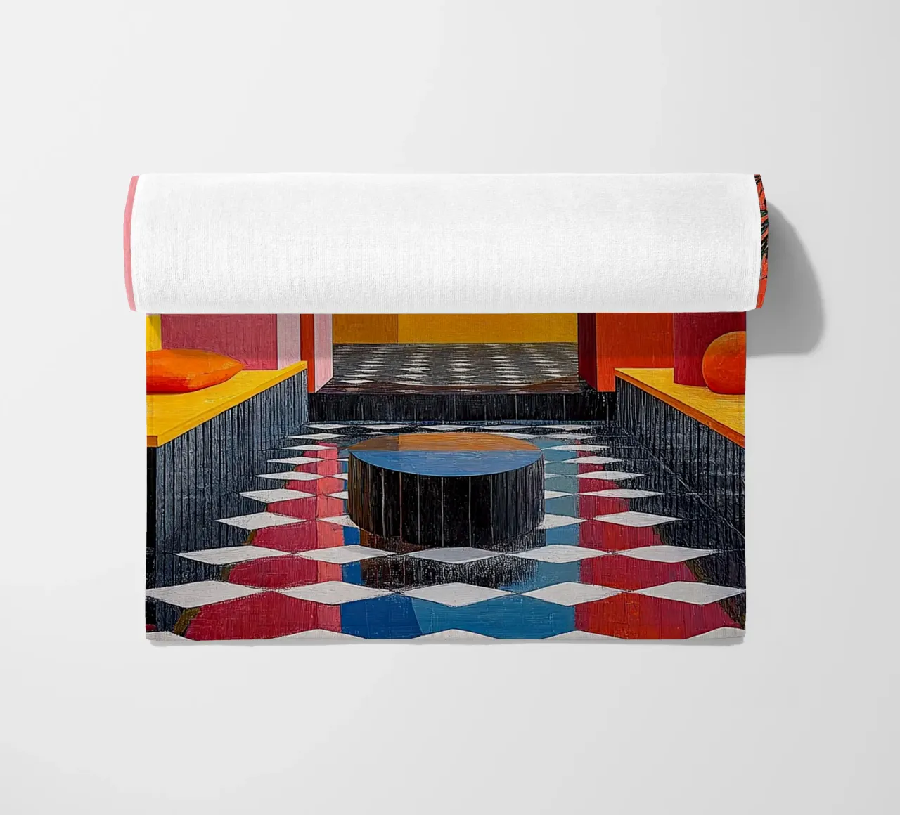 Surrealismo Architettura Design Geometria telo mare da Nikis Art Studio