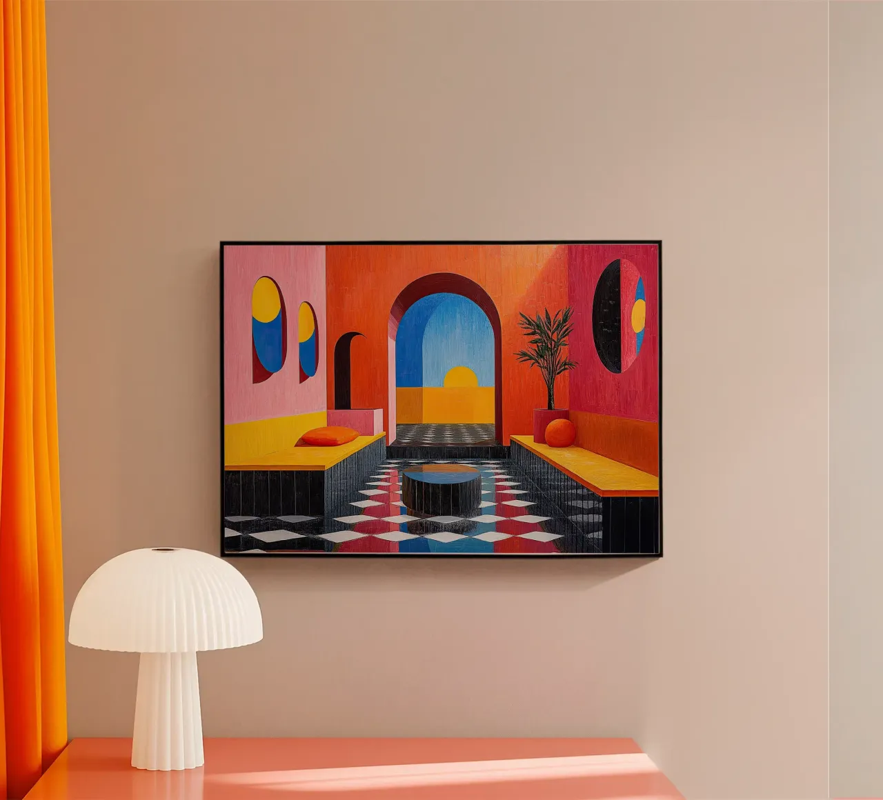 Surrealismo Arquitectura Diseño Geometría metacrilato de Nikis Art Studio