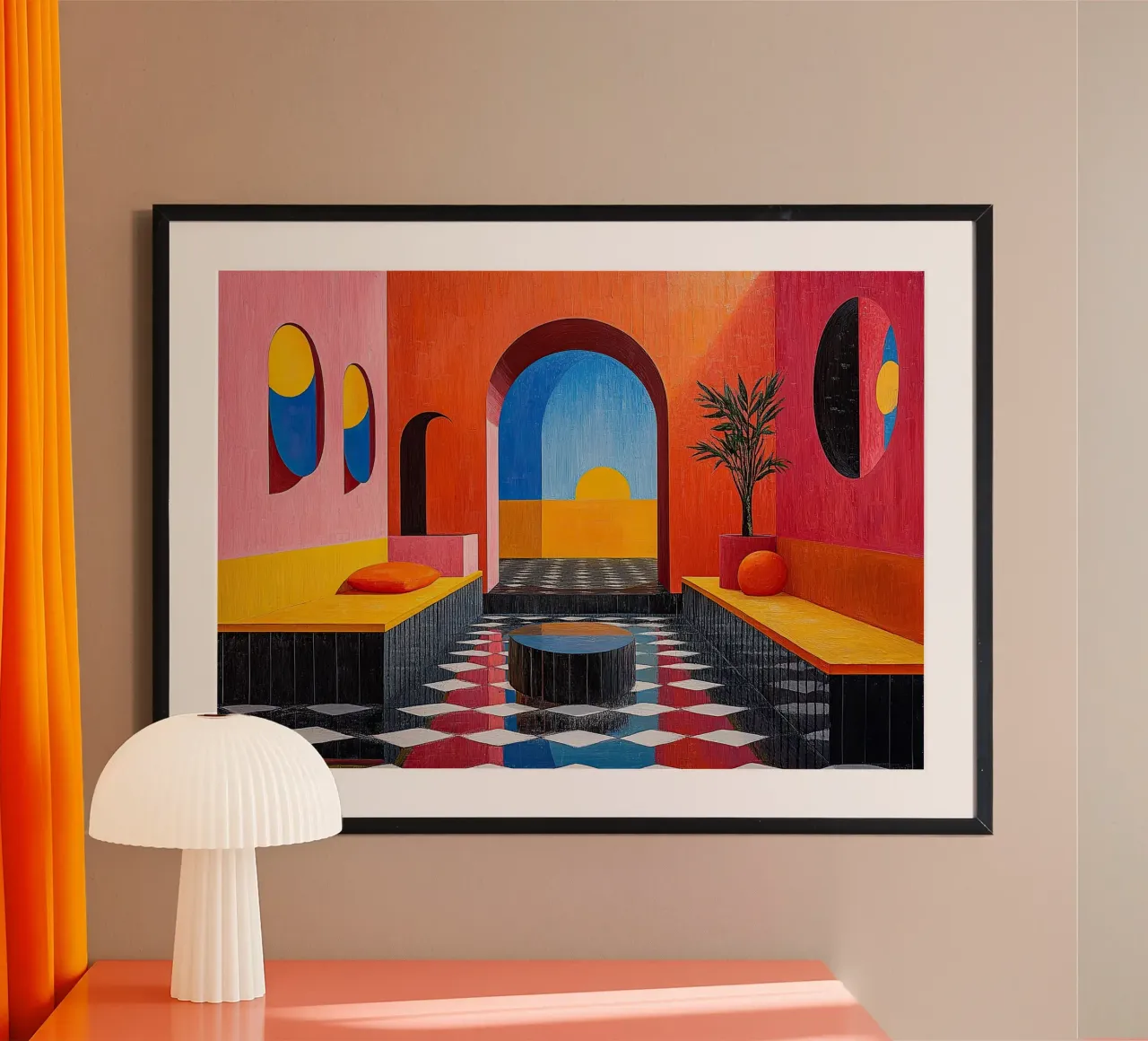 Surrealisme Architectuur Ontwerp Meetkunde hahnemühle van Nikis Art Studio