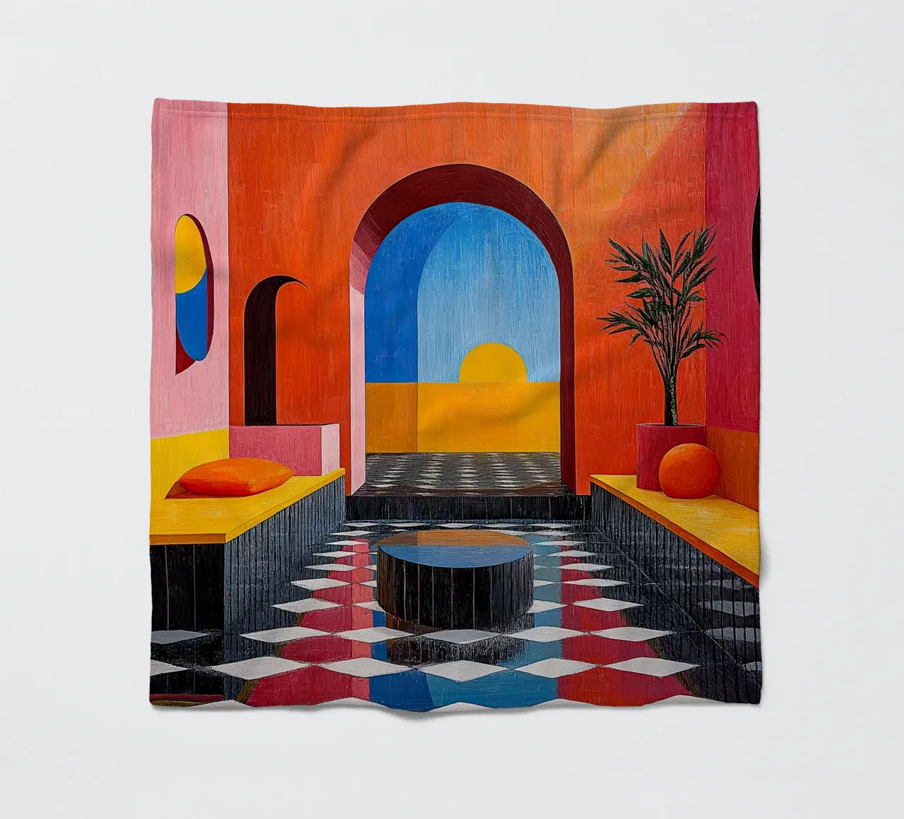 Surrealismo Architettura Design Geometria coperta in pile da Nikis Art Studio