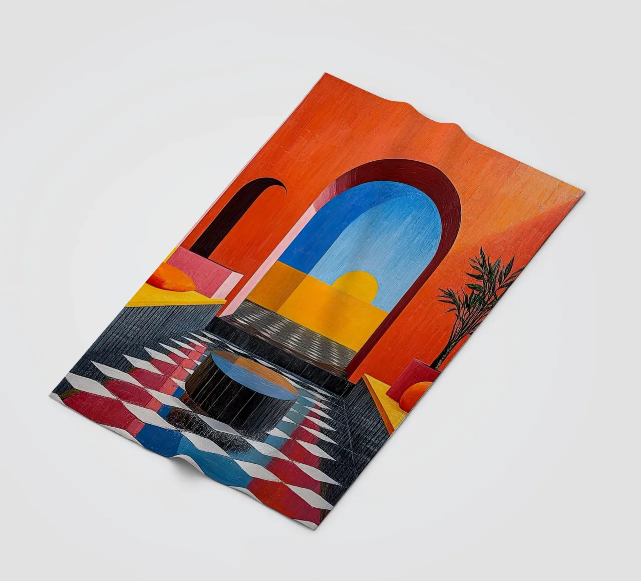 Surrealismo Architettura Design Geometria coperta in pile da Nikis Art Studio
