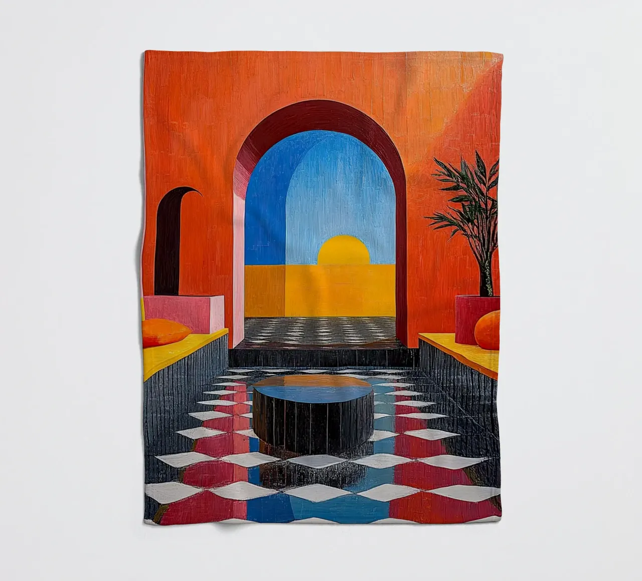 Surrealismo Architettura Design Geometria coperta in pile da Nikis Art Studio
