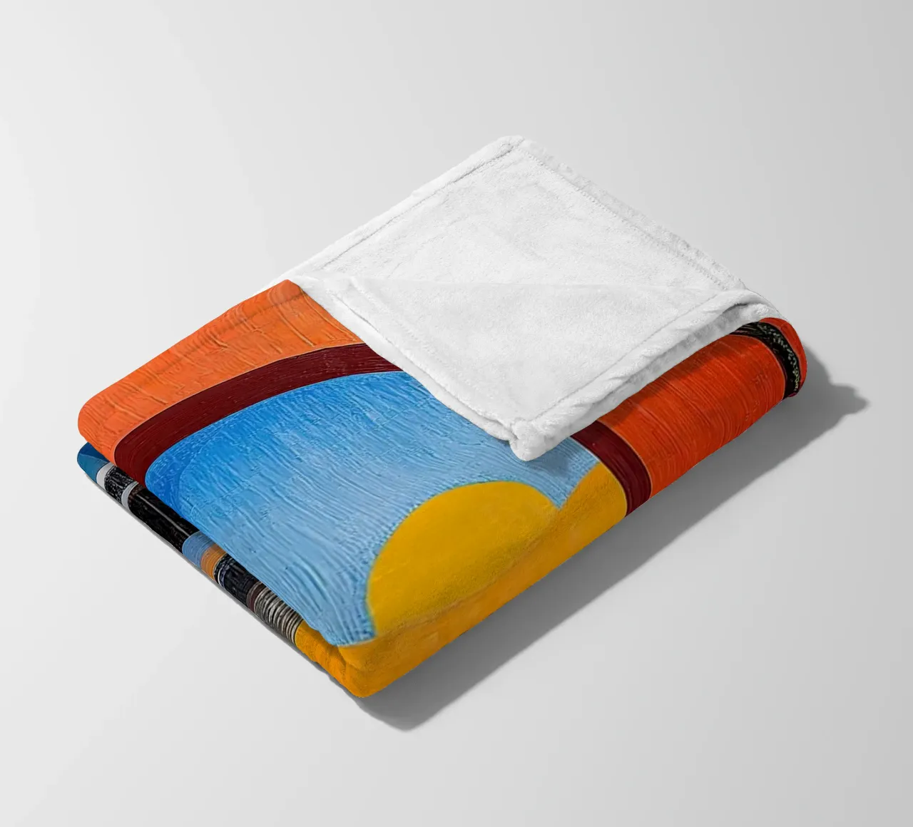 Surrealism Architecture Design Geometry fleece blanket by Nikis Art Studio