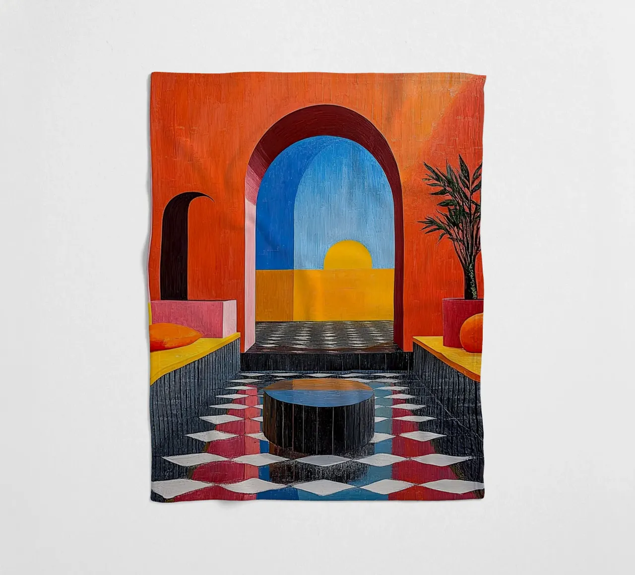 Surrealismo Architettura Design Geometria coperta in pile da Nikis Art Studio