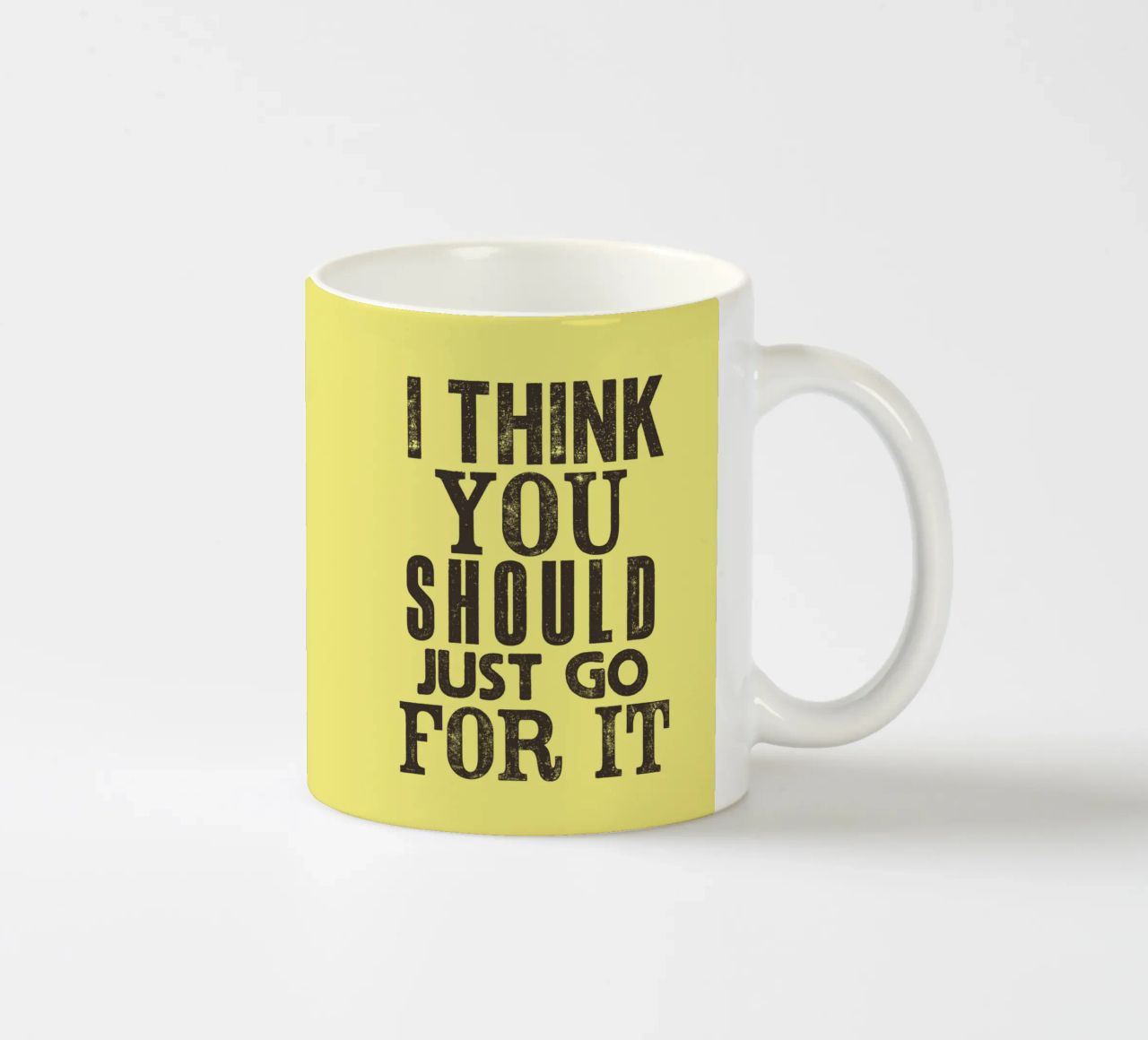 Penso che dovreste semplicemente fare un passo avanti tazza in ceramica da THE MOTIVATED TYPE