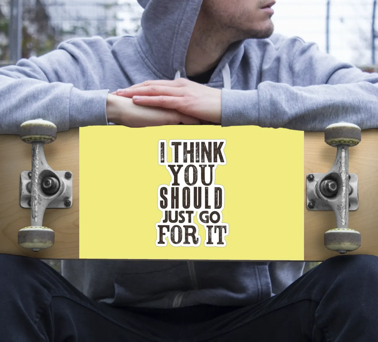 Penso che dovreste semplicemente fare un passo avanti adesivo da THE MOTIVATED TYPE