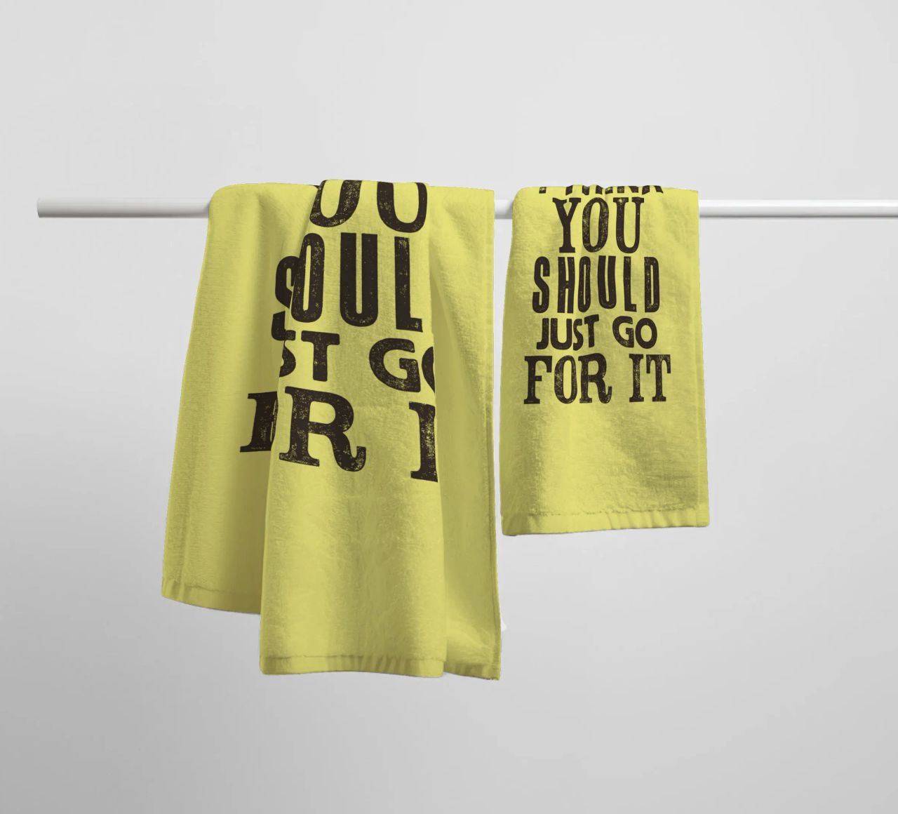 Penso che dovreste semplicemente fare un passo avanti asciugamano da bagno da THE MOTIVATED TYPE
