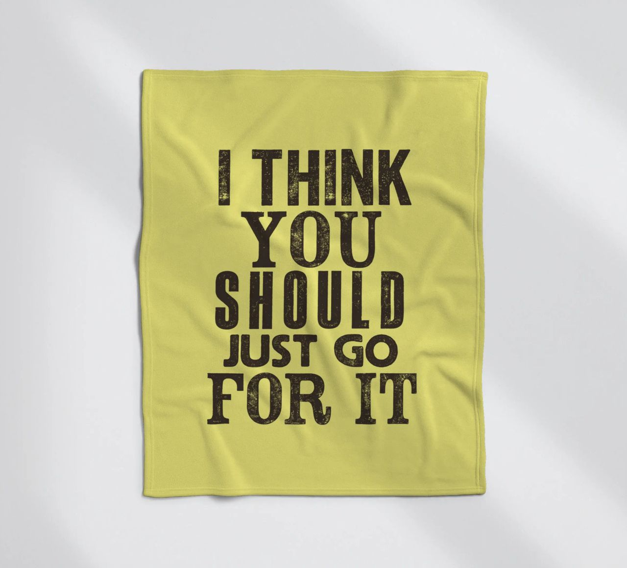 Penso che dovreste semplicemente fare un passo avanti coperta in pile da THE MOTIVATED TYPE