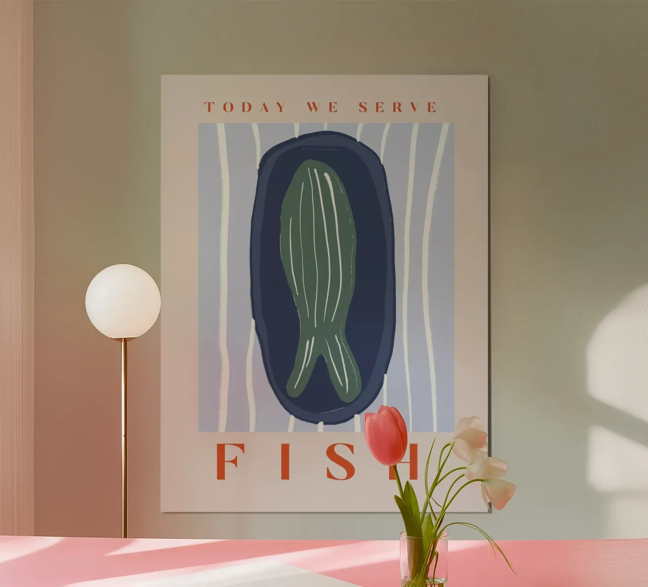 Today We Serve Fish poster da treechild