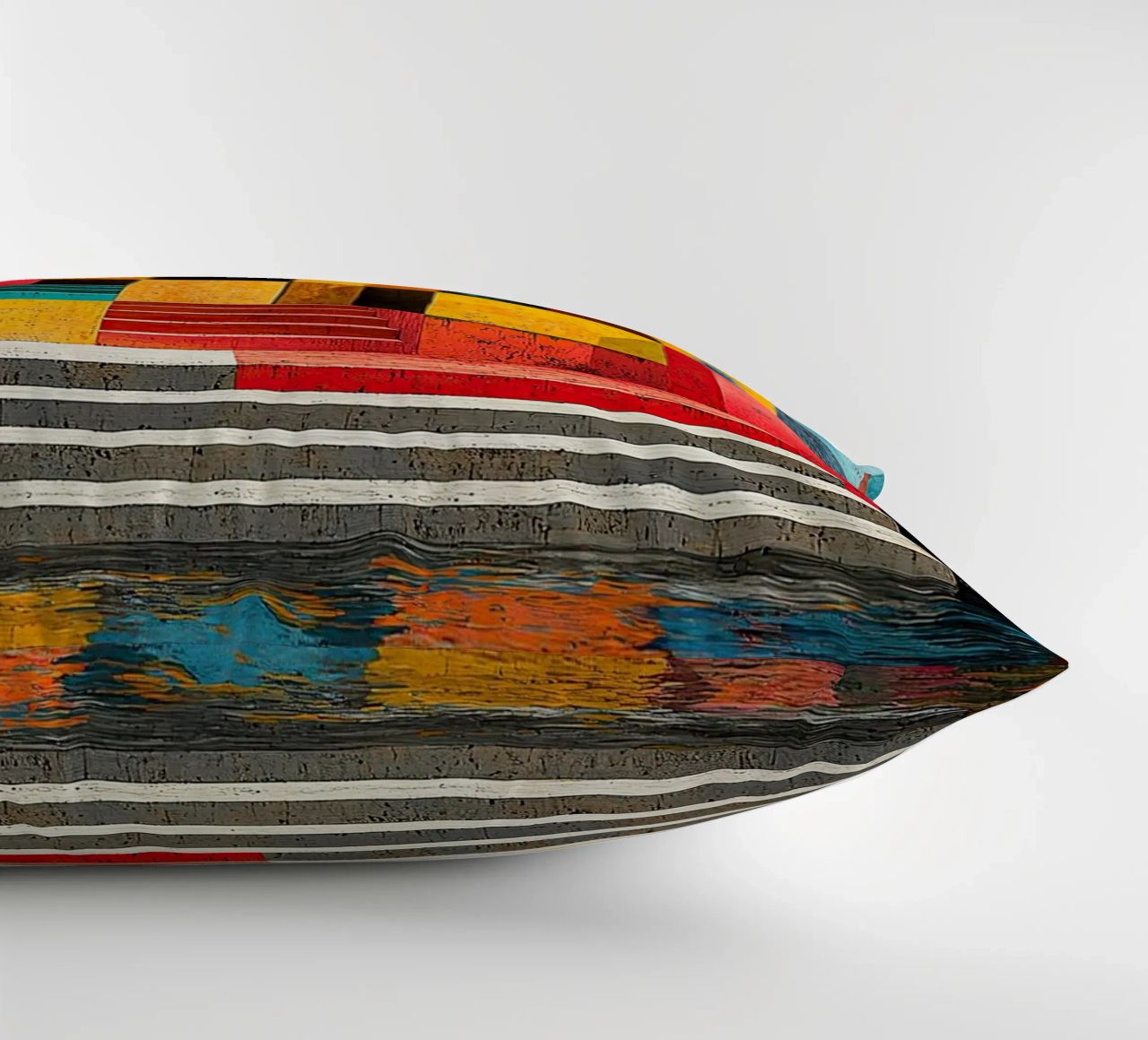 Surrealism Architecture Design Geometry decorative cushion by Nikis Art Studio
