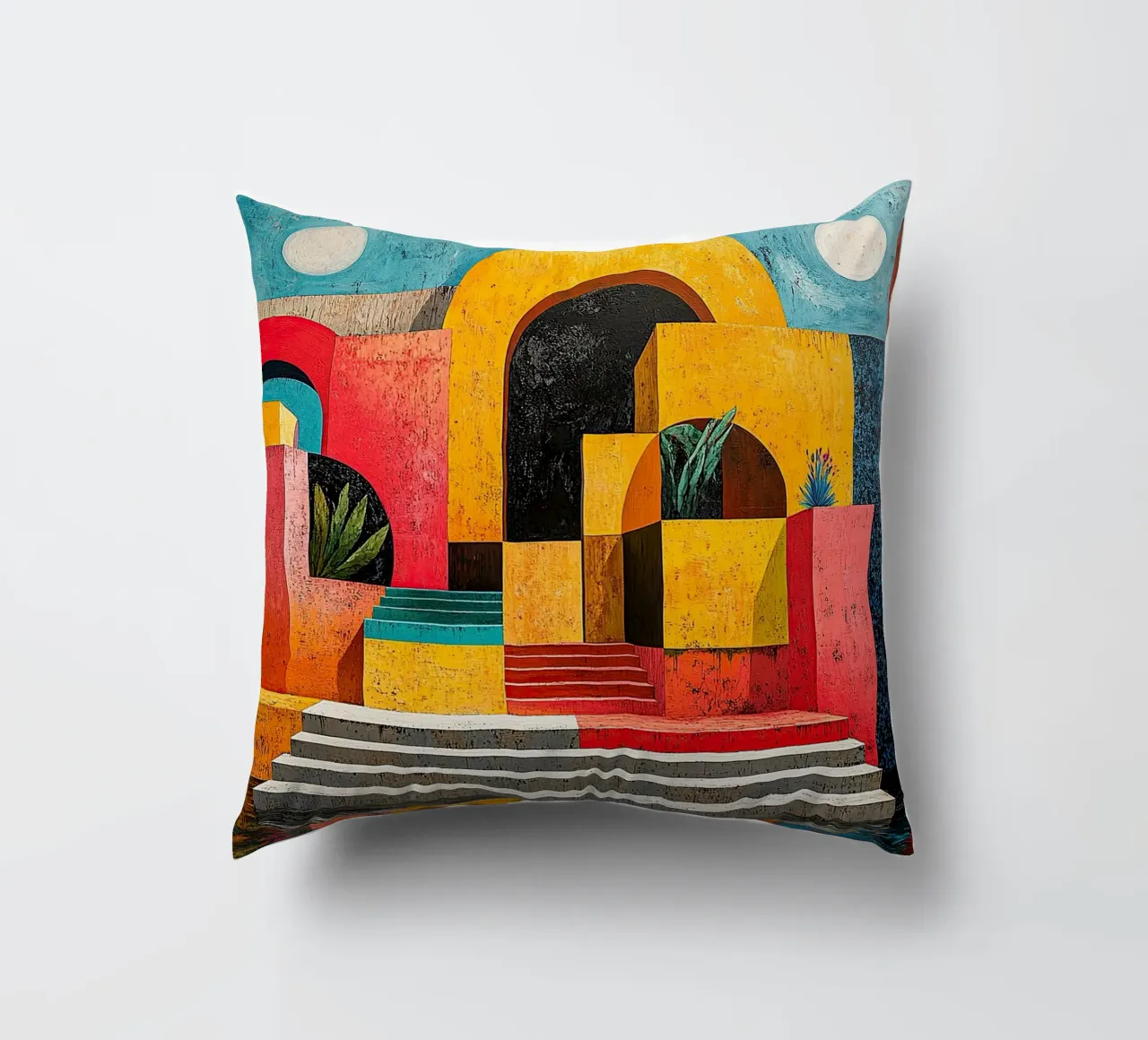 Surrealismo Architettura Design Geometria cuscino da Nikis Art Studio
