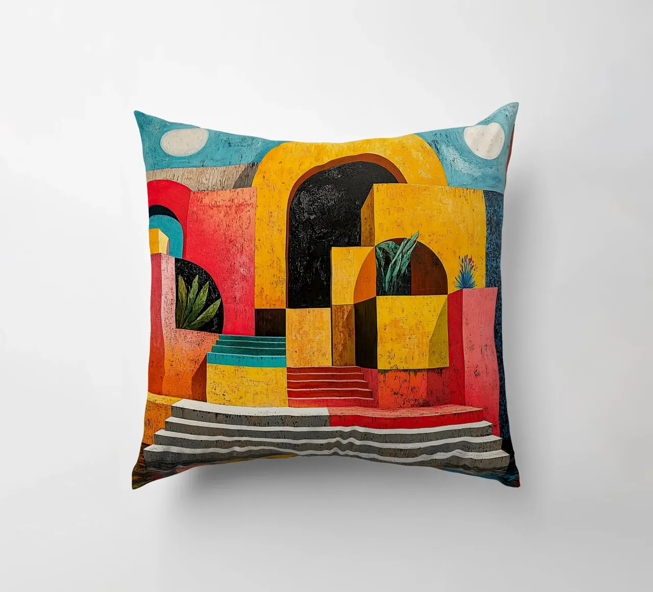 Surrealismo Architettura Design Geometria cuscino da Nikis Art Studio