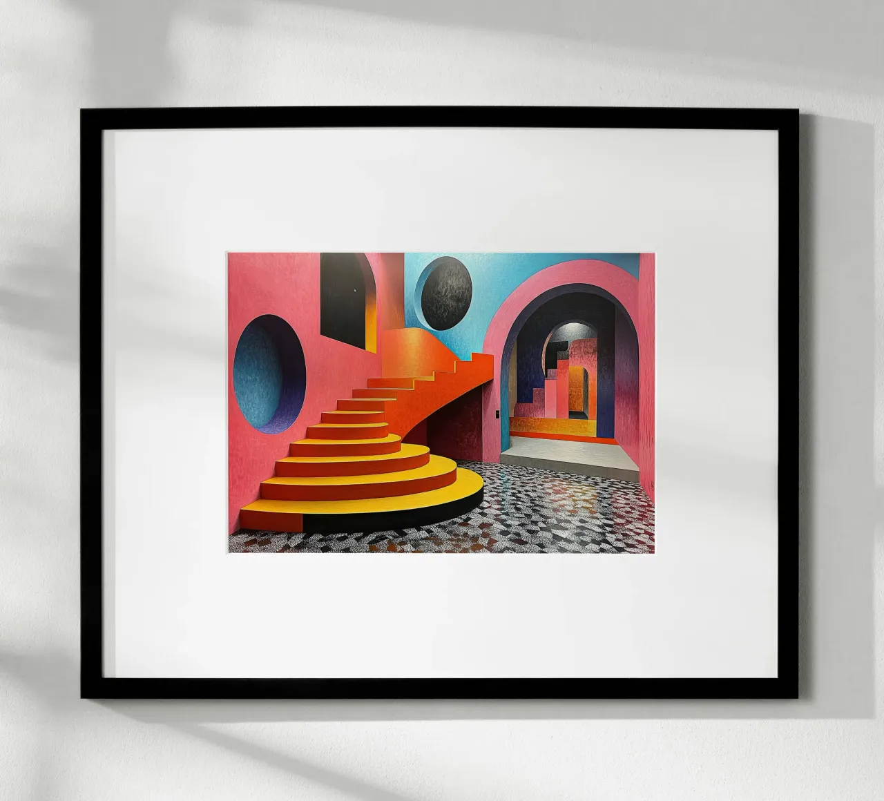 Surréalisme Architecture Design Géométrie poster de Nikis Art Studio