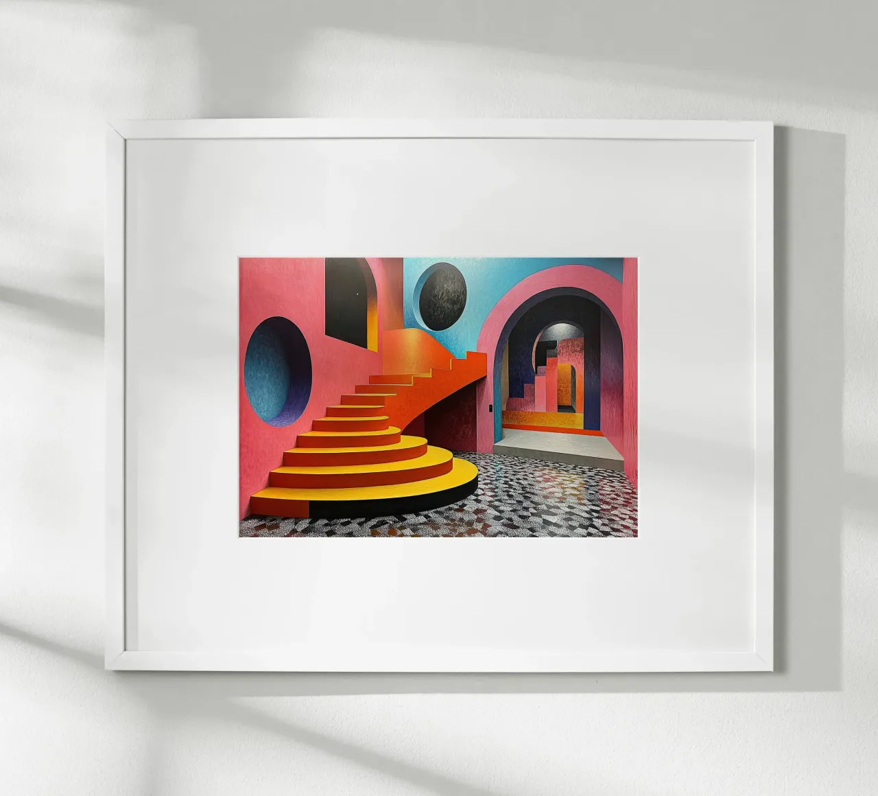 Surréalisme Architecture Design Géométrie poster de Nikis Art Studio