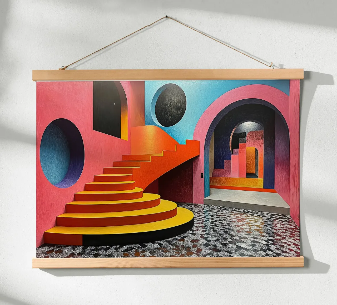 Surréalisme Architecture Design Géométrie poster de Nikis Art Studio