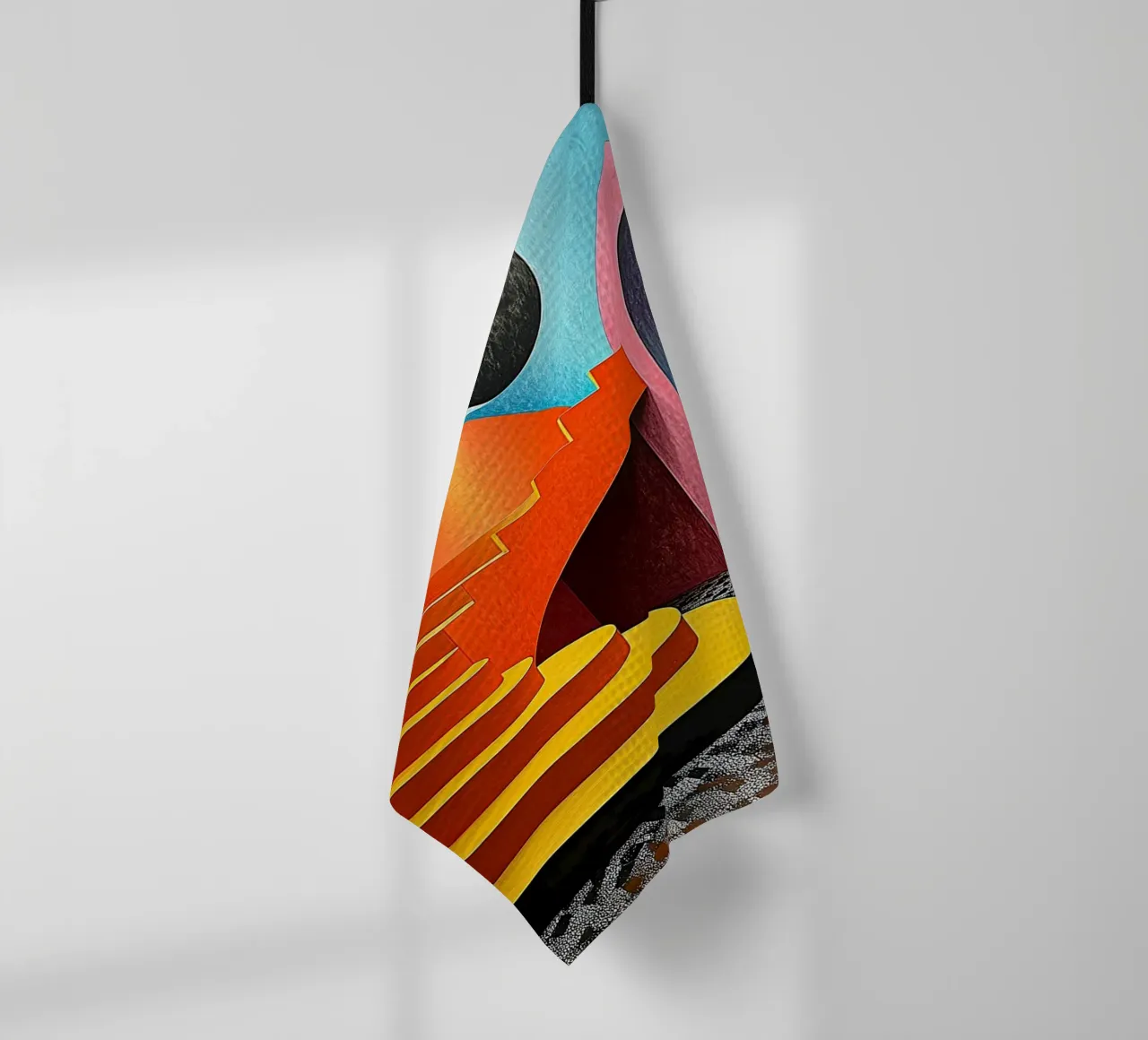 Surréalisme Architecture Design Géométrie torchon de Nikis Art Studio