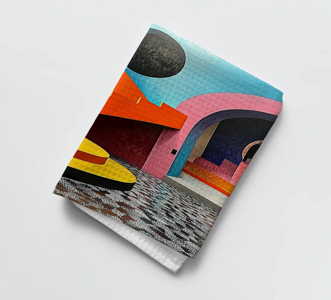 Surréalisme Architecture Design Géométrie torchon de Nikis Art Studio