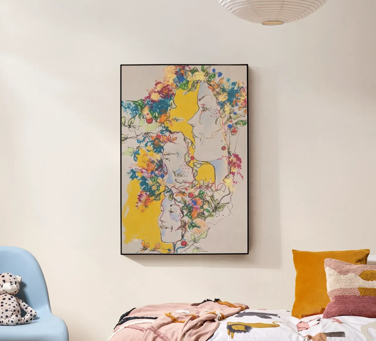 Femmes entrelacées plexiglass da Bénédicte Berthod