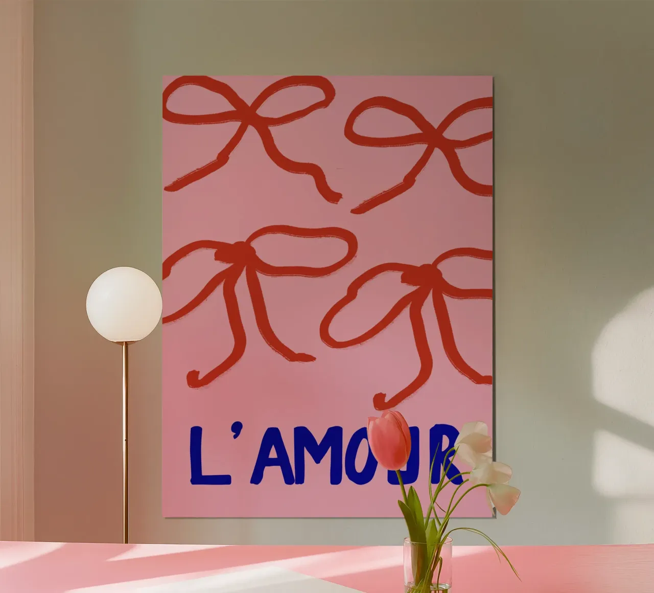 L`Amour poster con telaio in alluminio da treechild