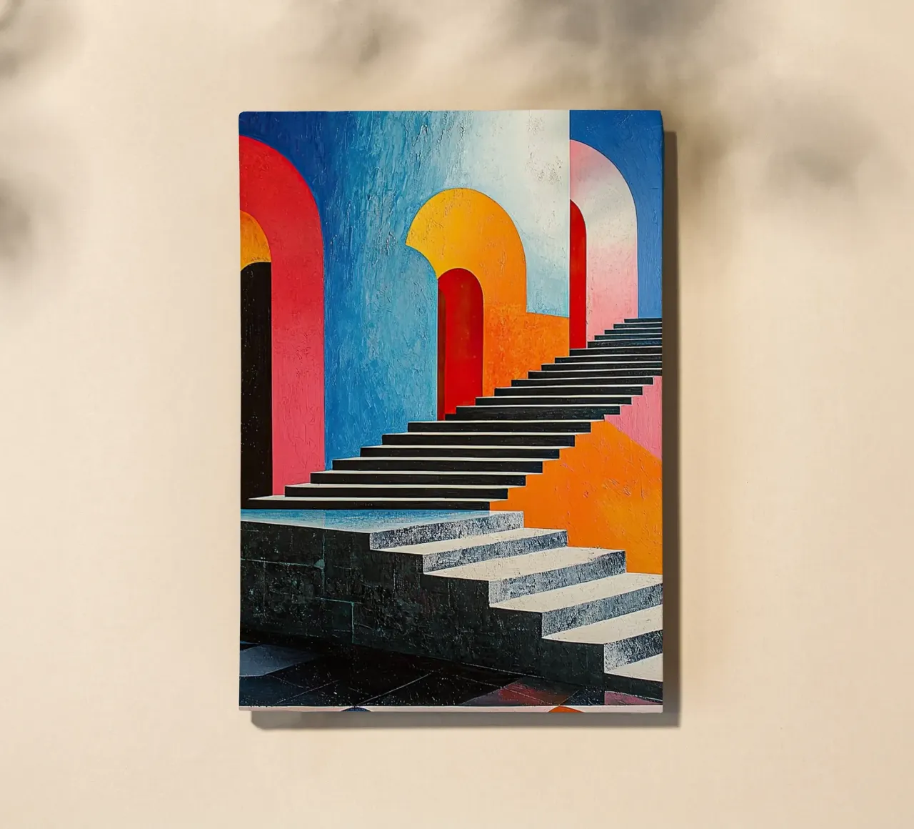 Surrealismus Architektur Design Geometrie Notizbuch von Nikis Art Studio