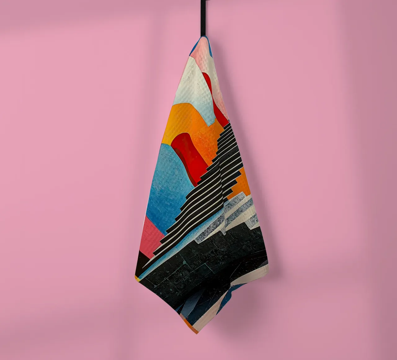 Surréalisme Architecture Design Géométrie torchon de Nikis Art Studio