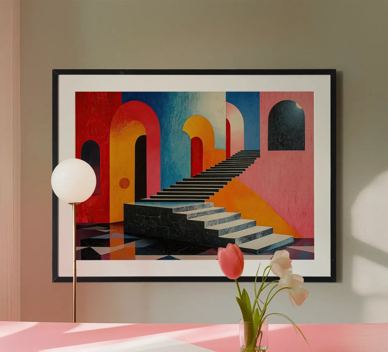 Surrealismo Architettura Design Geometria poster da Nikis Art Studio