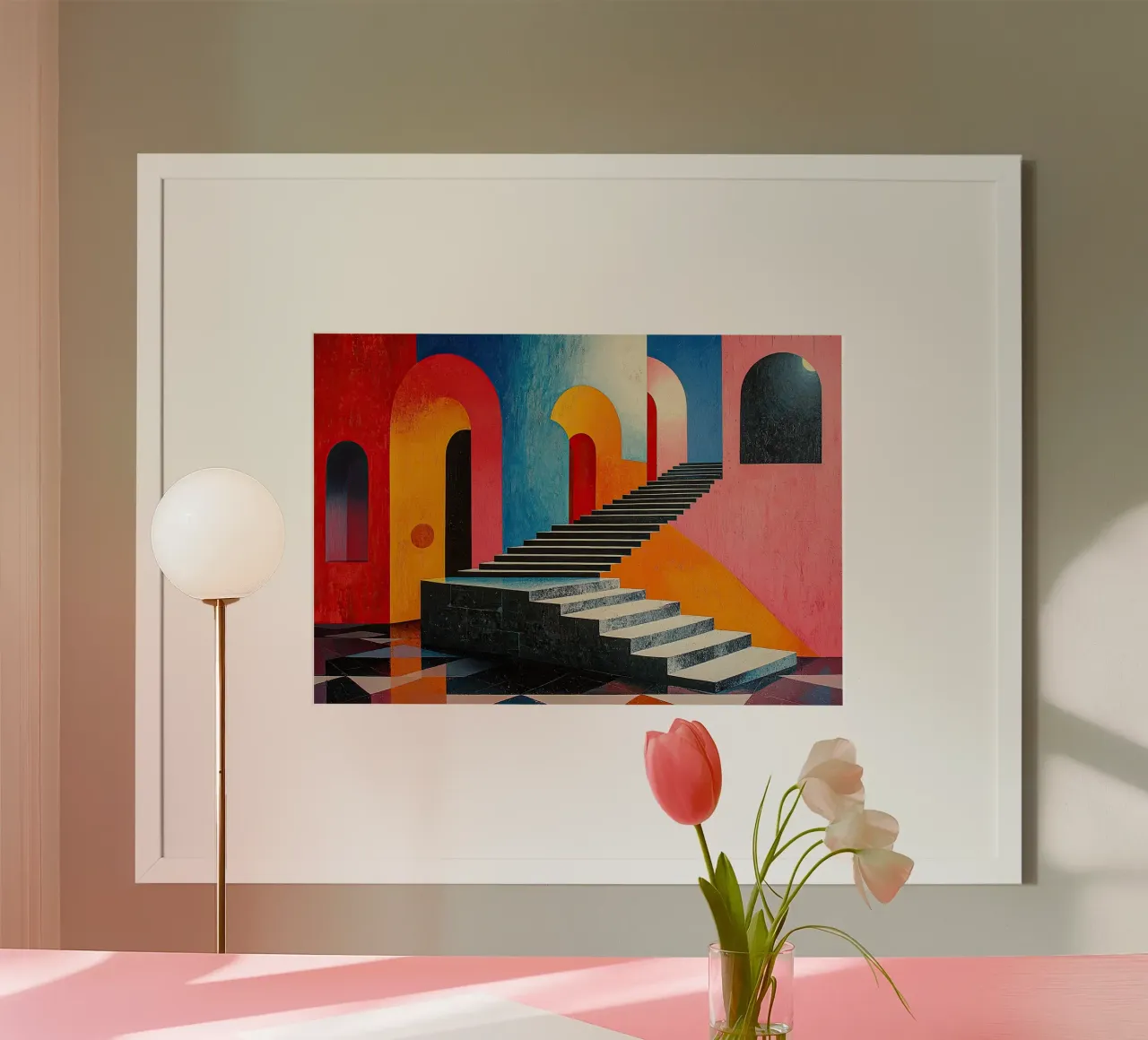Surrealismo Architettura Design Geometria poster da Nikis Art Studio