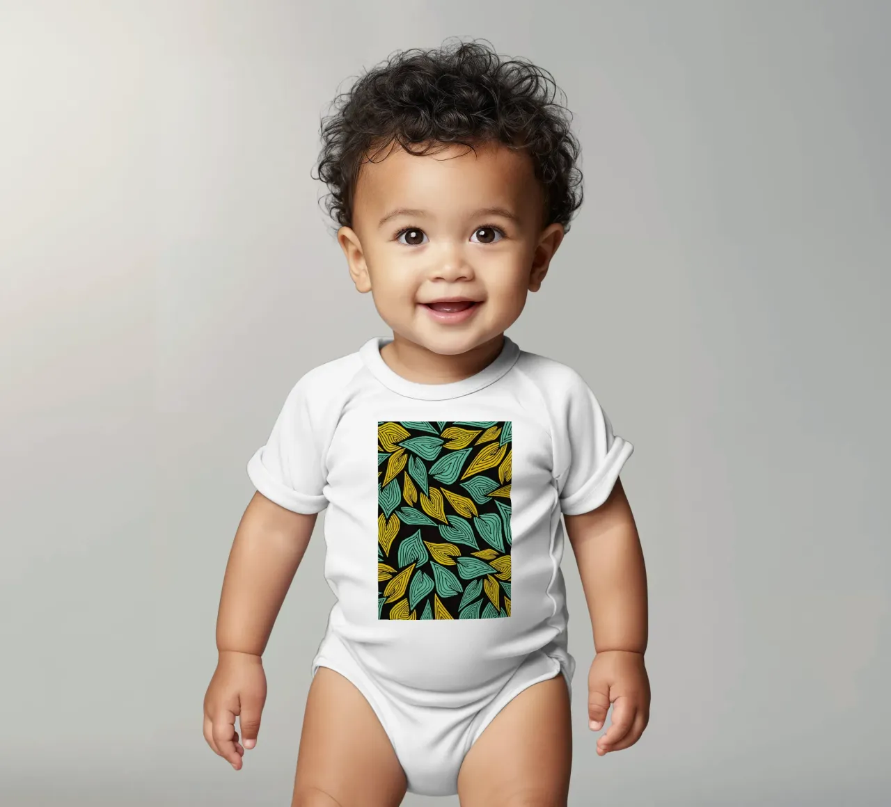Autumn Wind body neonato maniche corte da Pom Graphic Design
