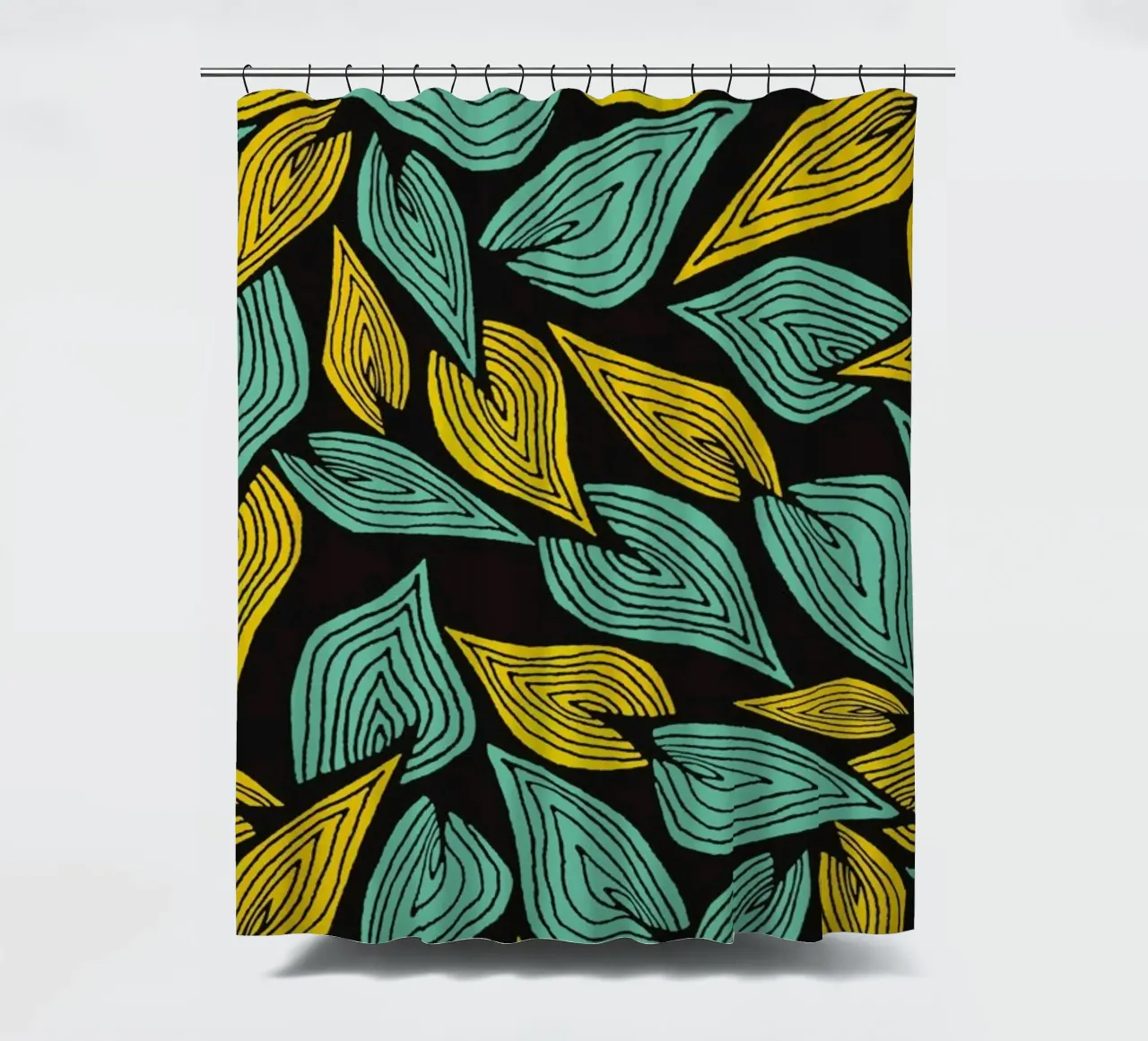 Autumn Wind shower curtain by Pom Graphic Design