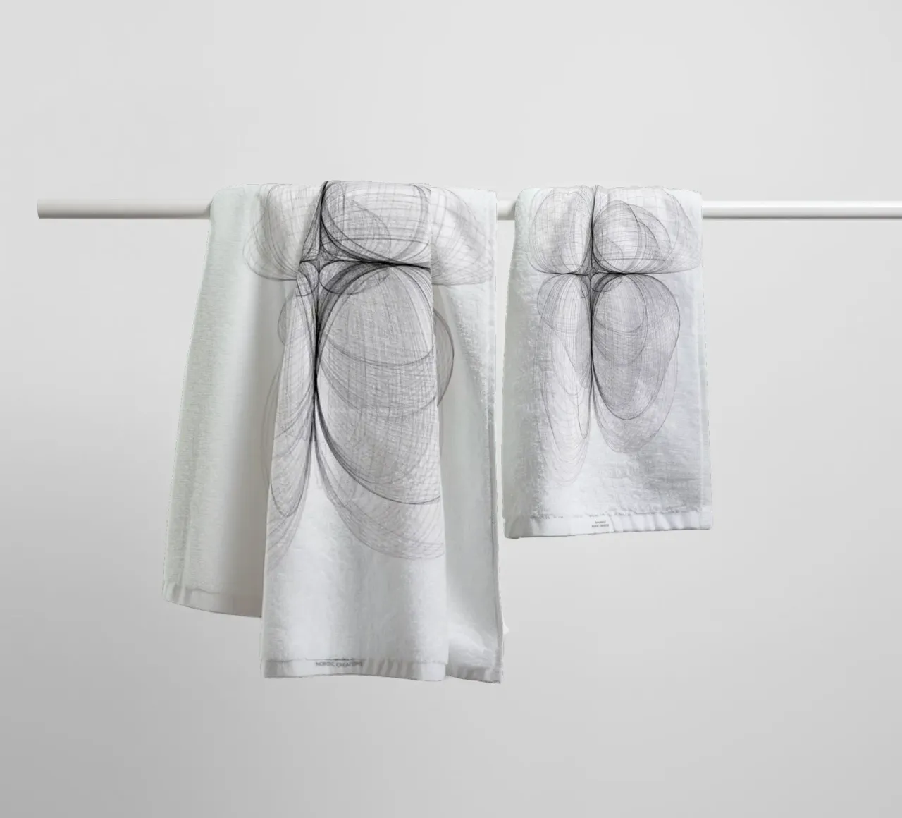 Tornadoes I asciugamano da bagno da Nordic Creators