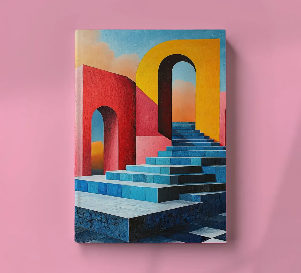 Surrealism Architecture Design Geometry notebook by Nikis Art Studio