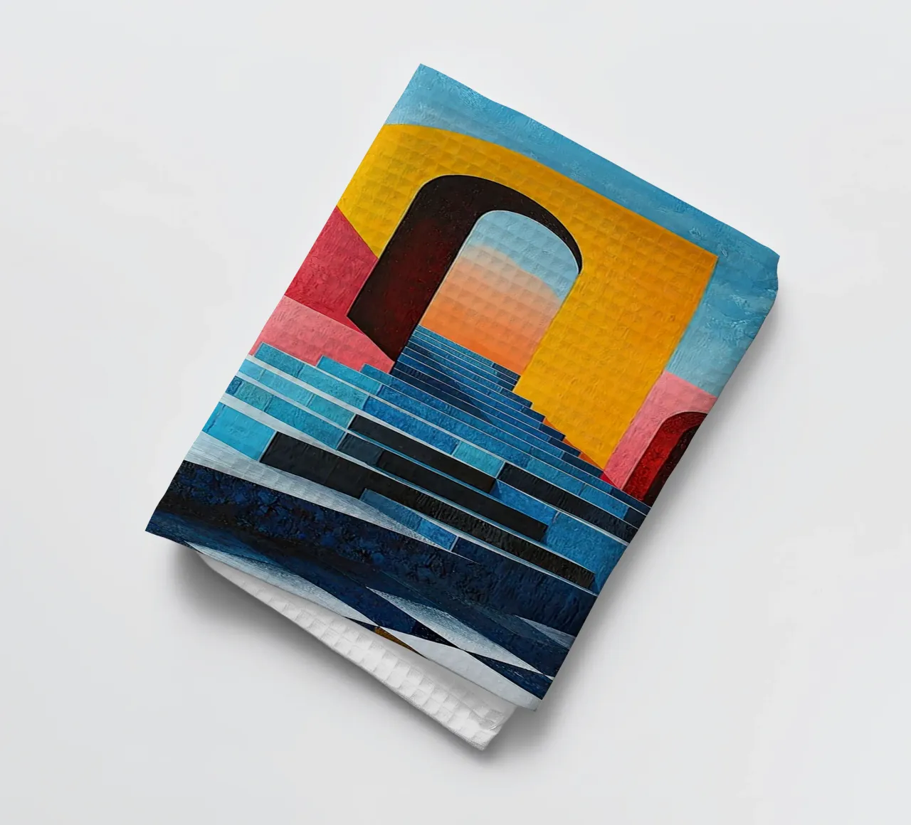 Surréalisme Architecture Design Géométrie torchon de Nikis Art Studio