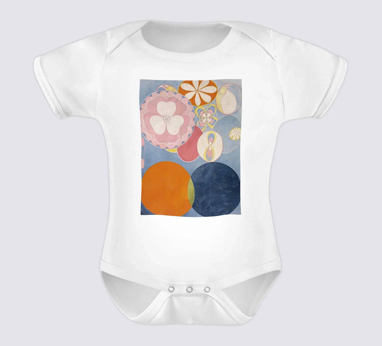 Hilma af Klint - The Ten Largest, No. 02, Childhood, Group I short-sleeve baby romper by William Store