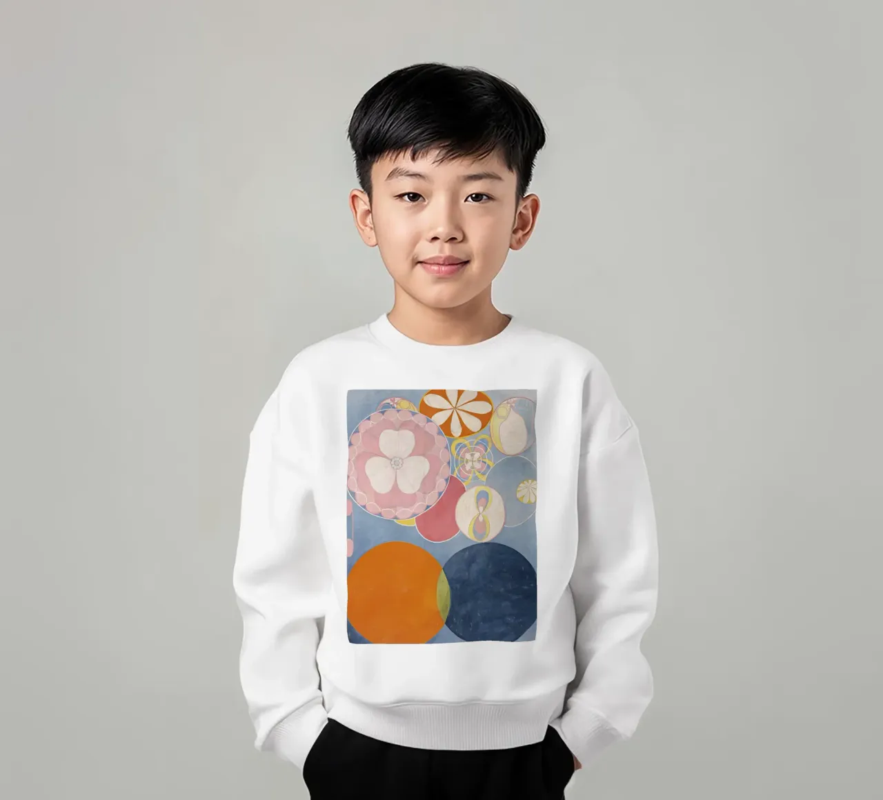 Hilma af Klint - Les dix plus grands, n° 02, Enfance, Groupe I sweat enfant de William Store