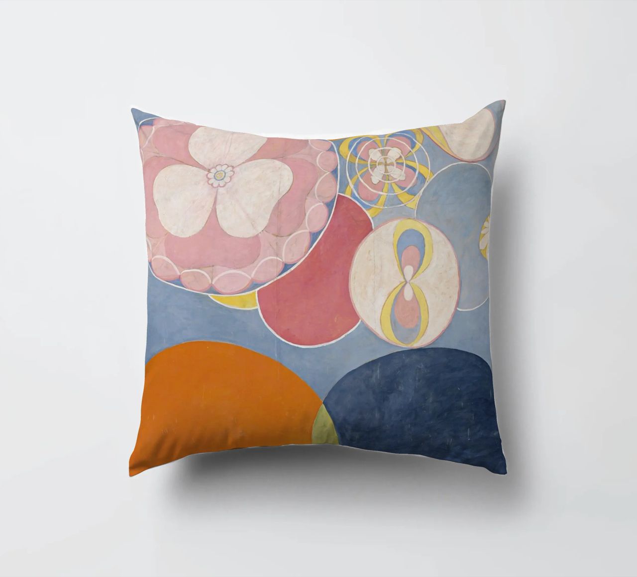 Hilma af Klint - The Ten Largest, No. 02, Childhood, Group I decorative cushion by William Store