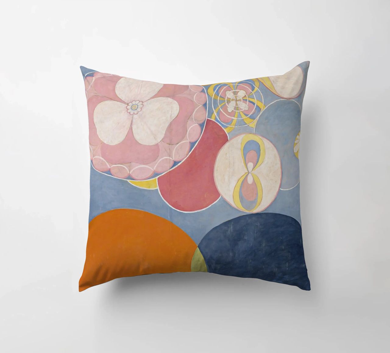 Hilma af Klint - The Ten Largest, No. 02, Childhood, Group I decorative cushion by William Store