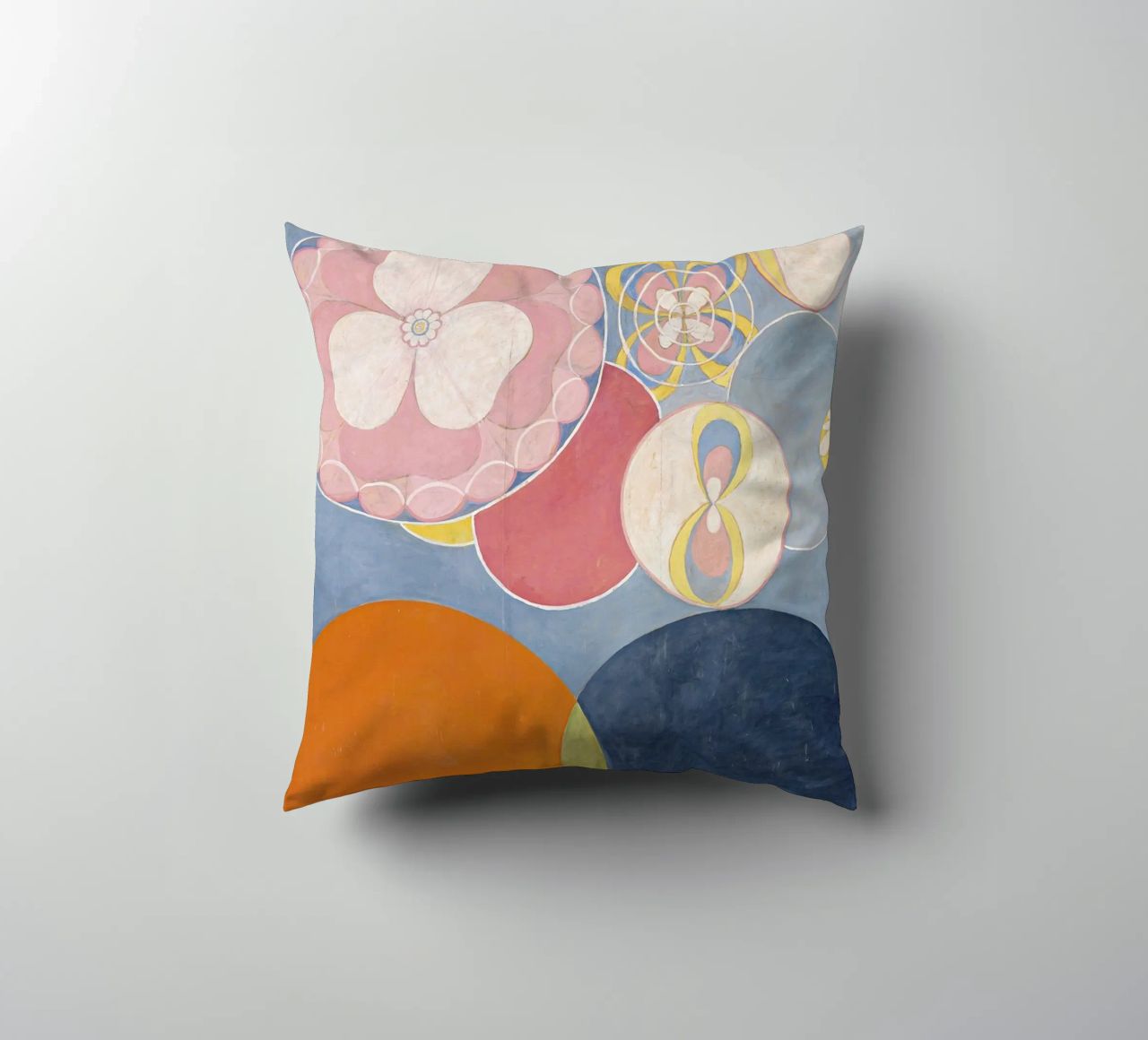 Hilma af Klint - The Ten Largest, No. 02, Childhood, Group I decorative cushion by William Store