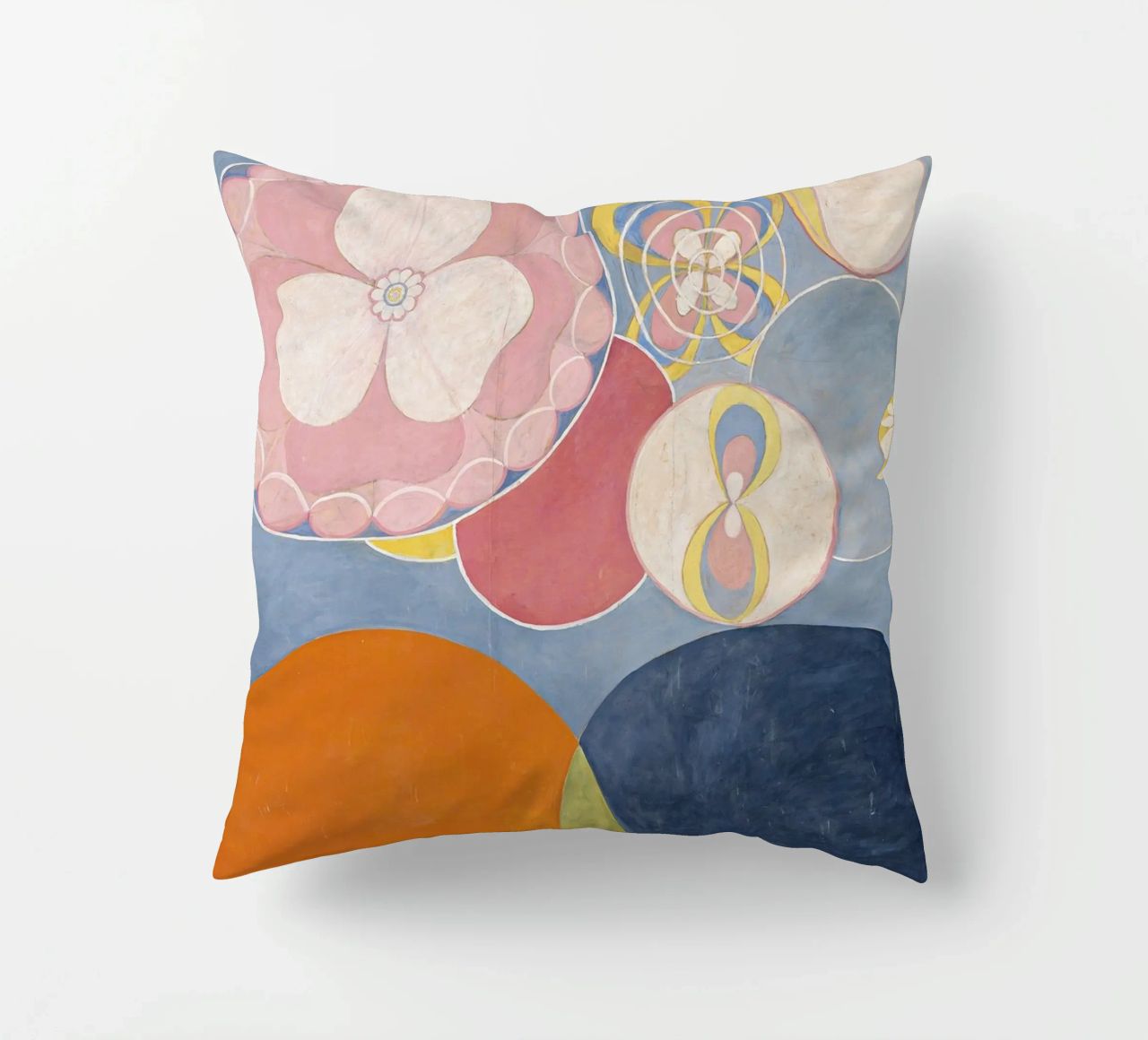 Hilma af Klint - The Ten Largest, No. 02, Childhood, Group I decorative cushion by William Store