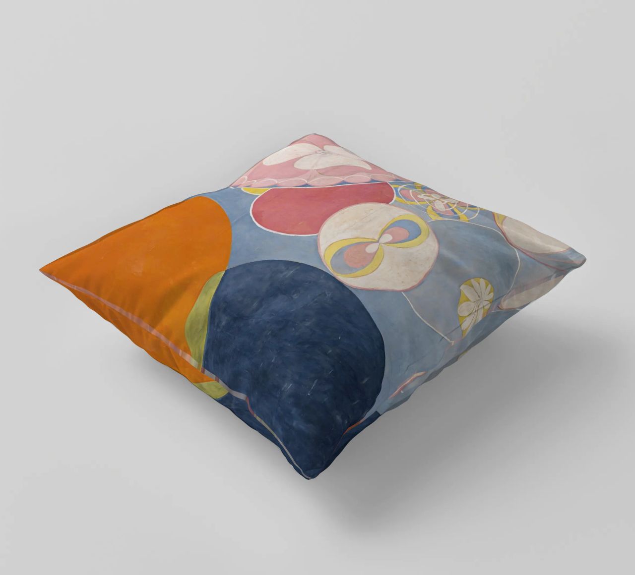 Hilma af Klint - The Ten Largest, No. 02, Childhood, Group I decorative cushion by William Store