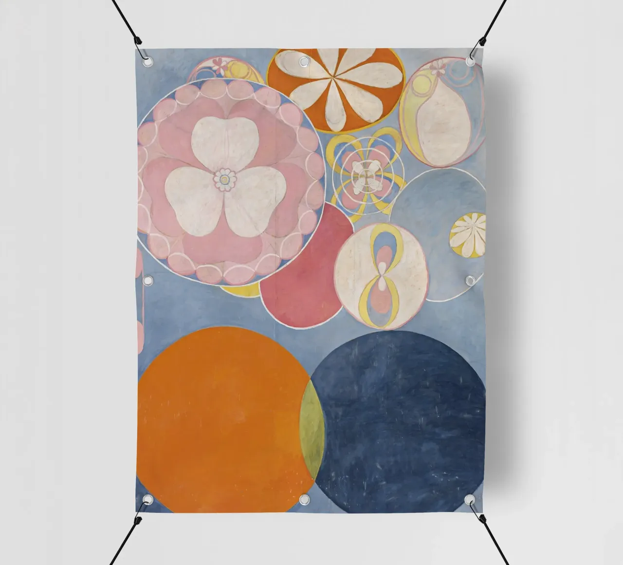 Hilma af Klint - Les dix plus grands, n° 02, Enfance, Groupe I bâche pvc de William Store