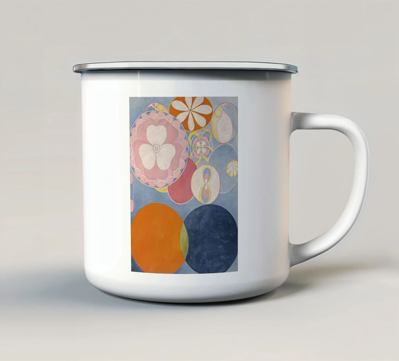 Hilma af Klint - The Ten Largest, No. 02, Childhood, Group I enamel mug by William Store