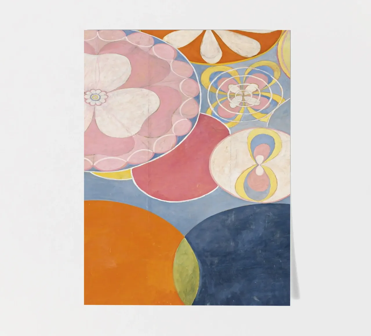 Hilma af Klint - Les dix plus grands, n° 02, Enfance, Groupe I planche autocollant de William Store