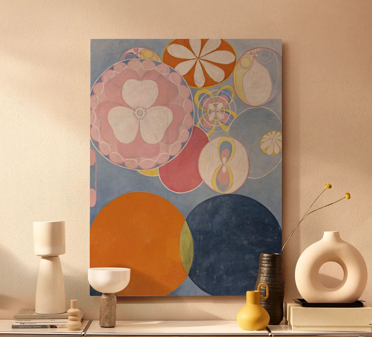 Hilma af Klint - The Ten Largest, No. 02, Childhood, Group I alu-dibond by William Store
