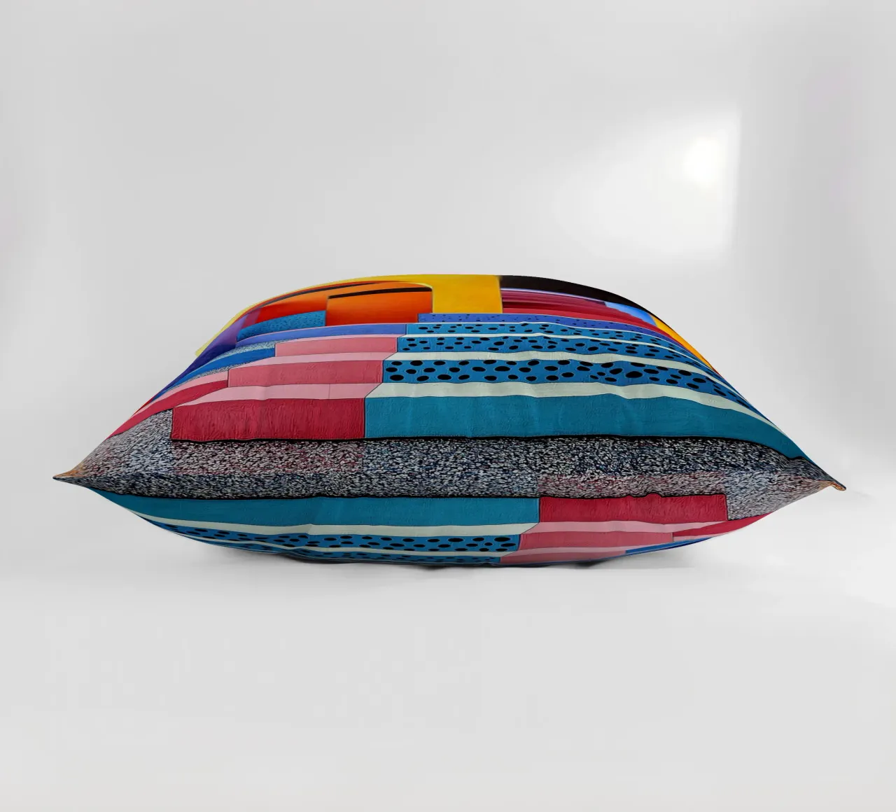 Surrealism Architecture Design Geometry decorative cushion by Nikis Art Studio