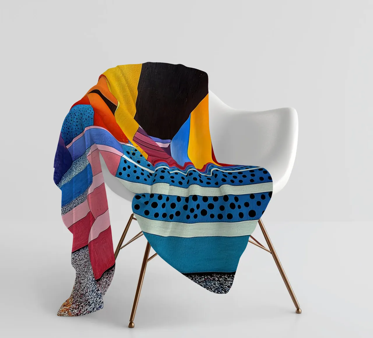 Surrealism Architecture Design Geometry fleece blanket by Nikis Art Studio
